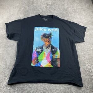 Juice World T-shirt Mens X-Large Black Rap Music Graphic Tee Short Sleeve